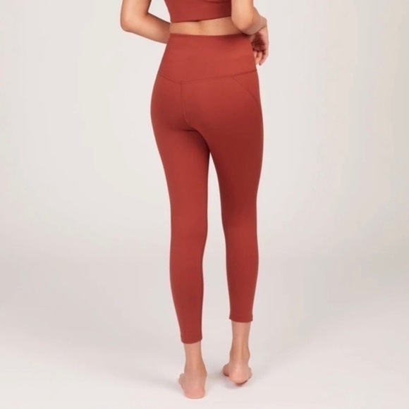 Girlfriend Collective Compressive High‎ Rise Leggings Women’s Size Small Orange - Picture 2 of 8